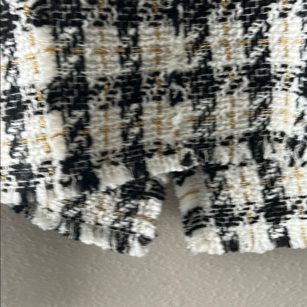 *House of Harlow 1960 Black and White Houndstooth Blazer - Picture 9 of 11